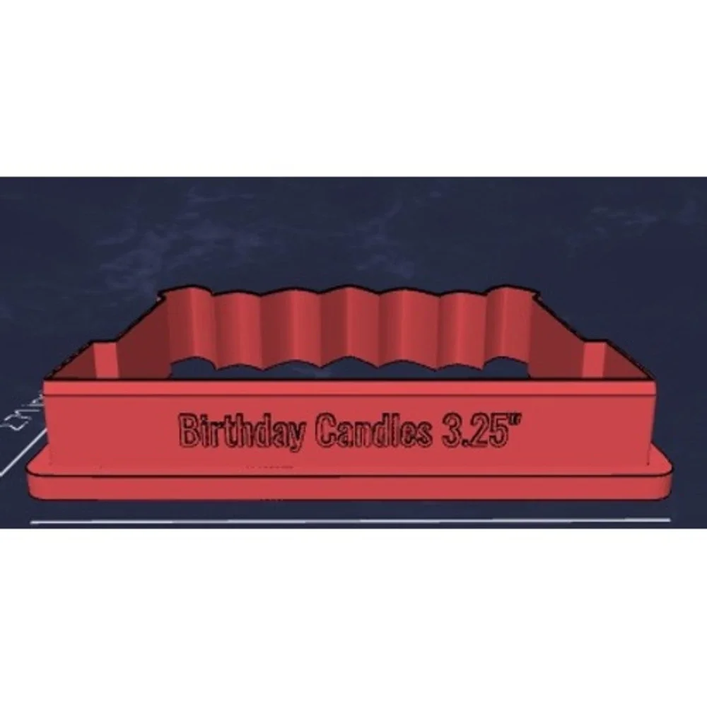 Birthday Candles Cookie Cutter 3.25 inch Celebration Baking Tool